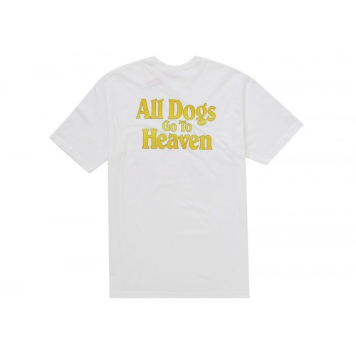 Supreme All Dogs Go To Heaven Tee White