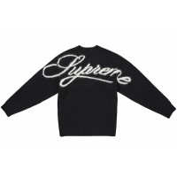 Supreme Angora Script Sweater Black