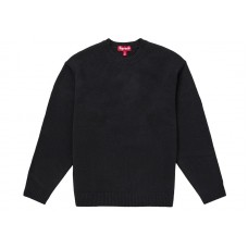 Supreme Angora Script Sweater Black