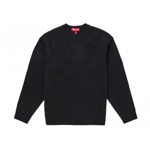 Supreme Angora Script Sweater Black