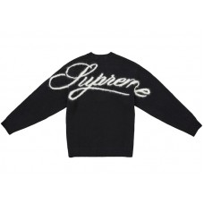 Supreme Angora Script Sweater Black