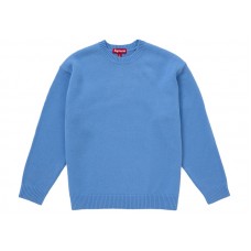 Supreme Angora Script Sweater Light Blue