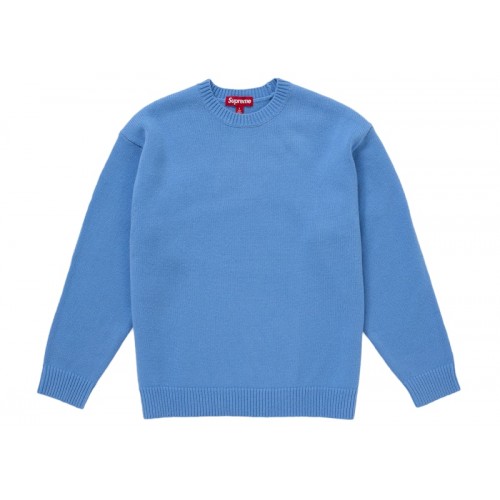 Supreme Angora Script Sweater Light Blue
