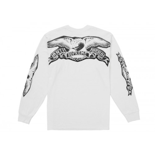 Supreme ANTIHERO Eagle L/S Tee White