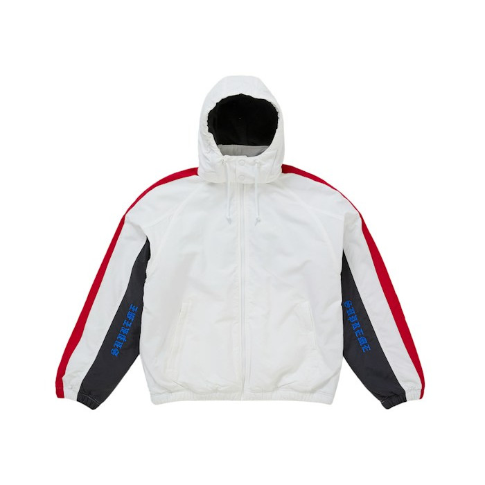 Куртка Supreme AOI Fleece Lined Track Jacket White Куртка Supreme AOI Fleece Lined Track Jacket White