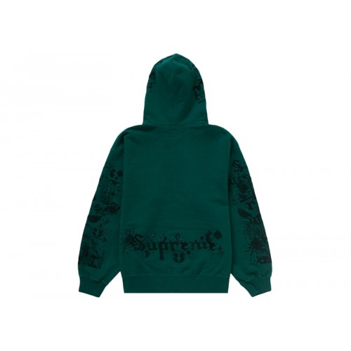 Оригинальный шмот Supreme AOI Zip Up Hooded Sweatshirt Teal