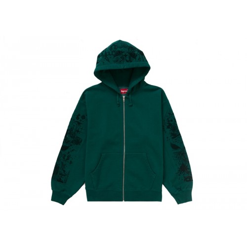 Оригинальный шмот Supreme AOI Zip Up Hooded Sweatshirt Teal