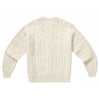 Supreme Appliqué Cable Knit Sweater Ivory
