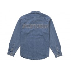 Supreme Applique Denim Shirt Indigo
