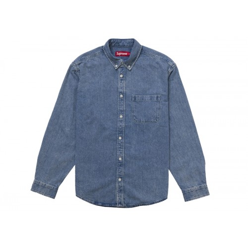 Supreme Applique Denim Shirt Indigo