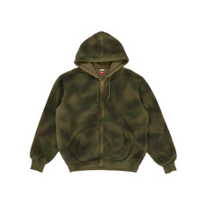 Supreme A.PRESSE Vintage Zip Up Hooded Sweatshirt Olive