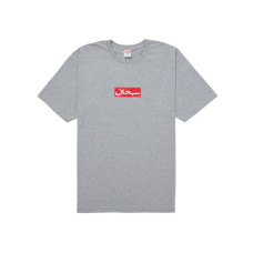 Supreme Arabic Box Logo Tee Heather Grey