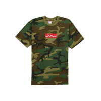 Supreme Arabic Box Logo Tee Woodland Camo