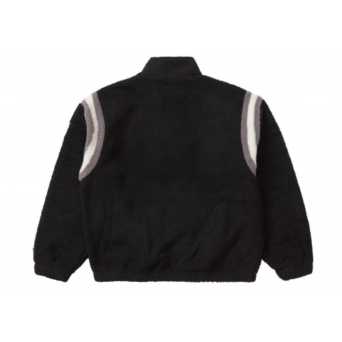 Оригинальный шмот Supreme Arc Half Zip Fleece Pullover Black