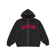 Supreme Arc Thermal Lined Zip Up Hooded Sweatshirt Black