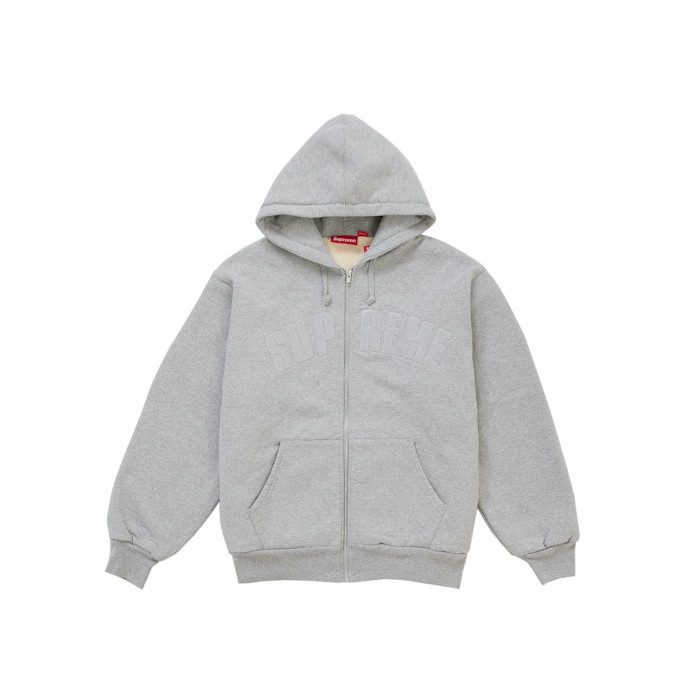 Худи Supreme Arc Thermal Lined Zip Up Hooded Sweatshirt (FW26) Heather Grey Худи Supreme Arc Thermal Lined Zip Up Hooded Sweatshirt (FW26) Heather Grey