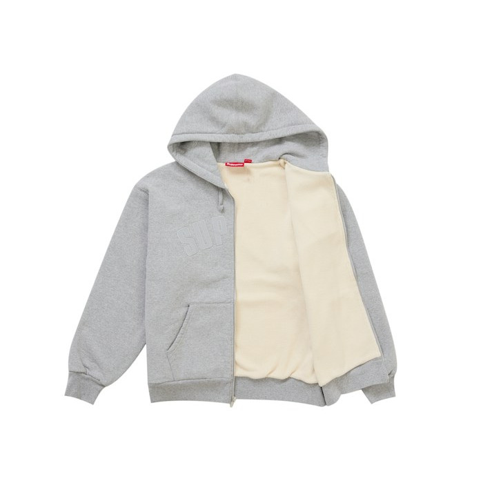 Худи Supreme Arc Thermal Lined Zip Up Hooded Sweatshirt (FW26) Heather Grey Худи Supreme Arc Thermal Lined Zip Up Hooded Sweatshirt (FW26) Heather Grey