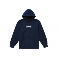 Supreme Bandana Box Logo Hooded Sweatshirt Navy