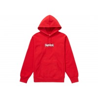 Supreme Bandana Box Logo Hooded Sweatshirt Red