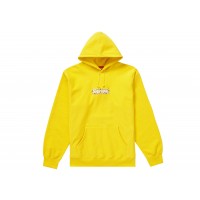 Supreme Bandana Box Logo Hooded Sweatshirt Yellow