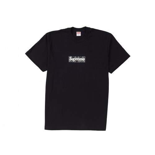 Оригинальный шмот Supreme Bandana Box Logo Tee Black