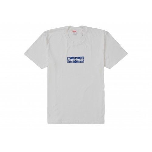 Оригинальный шмот Supreme Bandana Box Logo Tee White