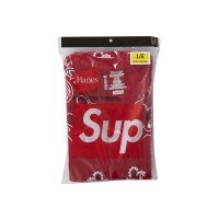 Supreme Hanes Bandana Tagless Tees (2 Pack) Red