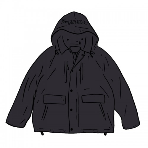 Supreme Barbour Lightweight Waxed Cotton Field Jacket Black