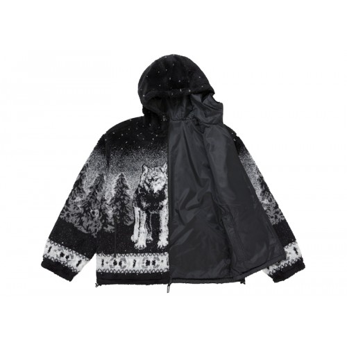 Supreme b.b. Simon Reversible Hooded Fleece Jacket Black