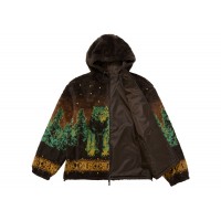 Supreme b.b. Simon Reversible Hooded Fleece Jacket Brown