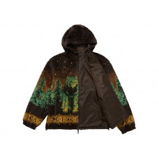 Supreme b.b. Simon Reversible Hooded Fleece Jacket Brown