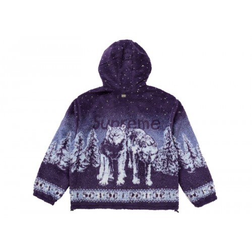 Supreme b.b. Simon Reversible Hooded Fleece Jacket Purple