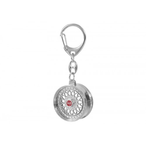 Supreme BBS RS Rim Keychain Silver