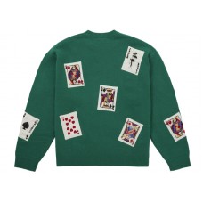 Supreme Beaded Cards Sweater Green