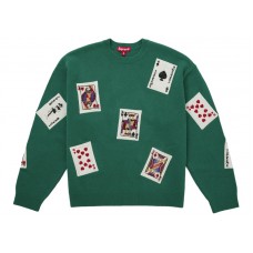Supreme Beaded Cards Sweater Green
