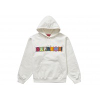 Supreme Beaded Hooded Sweatshirt (SS23) White