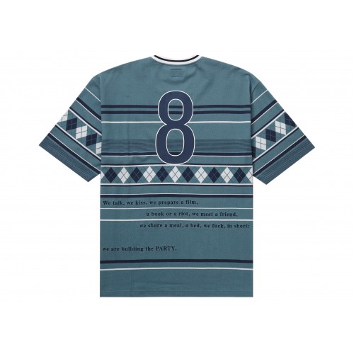 Оригинальный шмот Supreme Bernadette Corporation Pique Soccer Top Blue - 70см