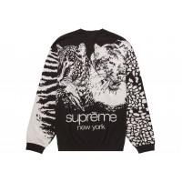 Supreme Big Cats Jacquard L/S Top Black