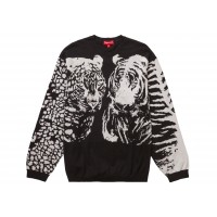 Supreme Big Cats Jacquard L/S Top Black