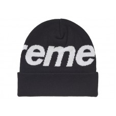 Supreme Big Logo Beanie (FW24) Black