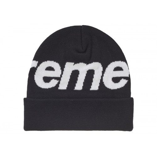 Supreme Big Logo Beanie (FW24) Black