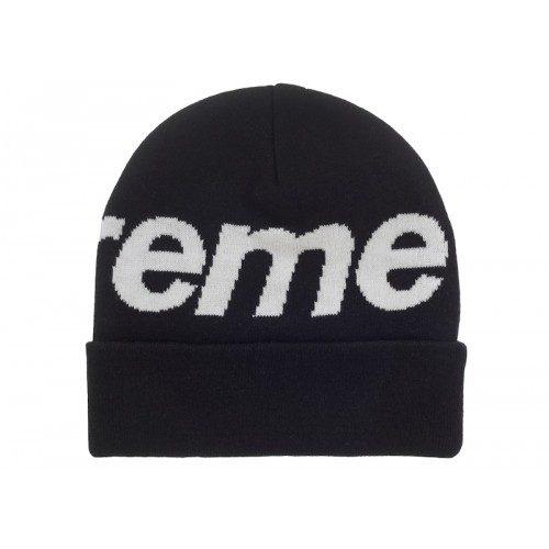 Supreme Big Logo Beanie (FW25) Black