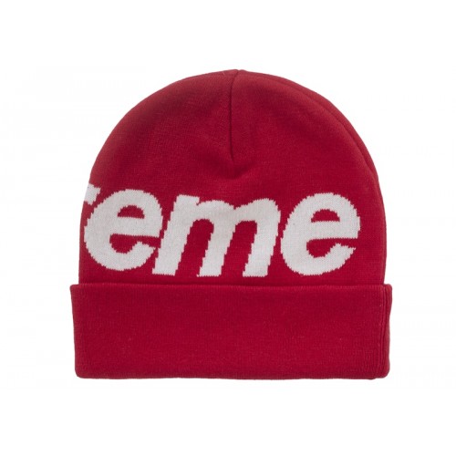 Supreme Big Logo Beanie (FW25) Red
