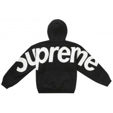 Supreme Big Logo Jacquard Hooded Sweatshirt Black