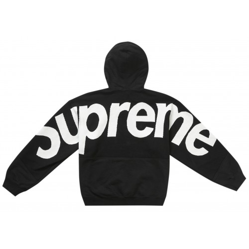 Оригинальный шмот Supreme Big Logo Jacquard Hooded Sweatshirt Black