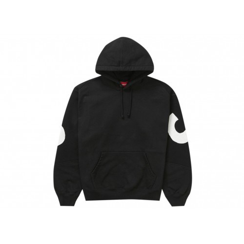 Оригинальный шмот Supreme Big Logo Jacquard Hooded Sweatshirt Black