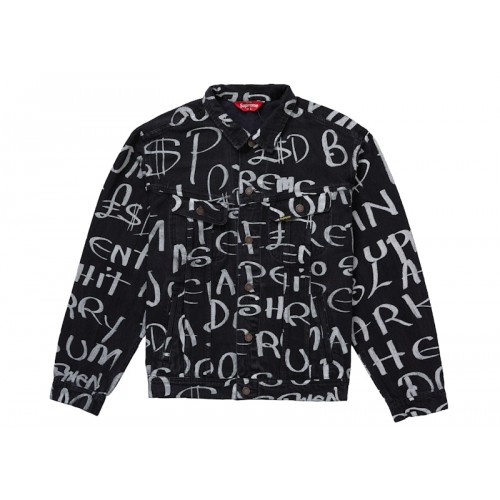 Supreme Black Ark Denim Trucker Jacket Black