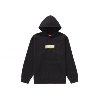 Supreme Bling Box Logo Hooded Sweatshirt Black