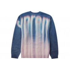 Supreme Blurred Logo Sweater Blue