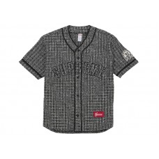 Supreme Boucle Baseball Jersey Black